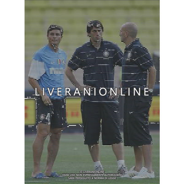 Montecarlo (Monaco) 30-07-2009 Trofeo Pirelli 2009 Monaco-Inter 0:1 nella foto diego milito, javier zanetti e esteban cambiasso ph marco luzzani/ag aldo liverani s.a.s.