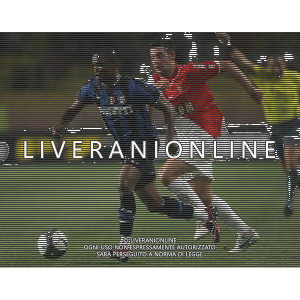 Montecarlo (Monaco) 30-07-2009 Trofeo Pirelli 2009 Monaco-Inter 0:1 nella foto samuel eto\'o e thomas mangani ph marco luzzani/ag aldo liverani s.a.s.