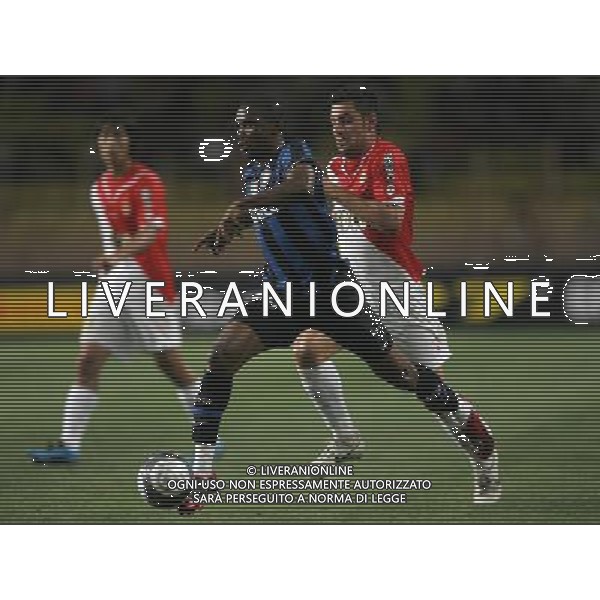 Montecarlo (Monaco) 30-07-2009 Trofeo Pirelli 2009 Monaco-Inter 0:1 nella foto samuel eto\'o e thomas mangani ph marco luzzani/ag aldo liverani s.a.s.