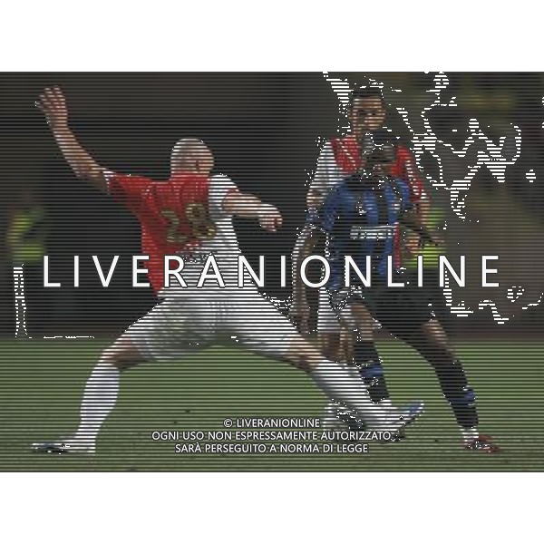 Montecarlo (Monaco) 30-07-2009 Trofeo Pirelli 2009 Monaco-Inter 0:1 nella foto samuel eto\'o e sebastien puygrenier ph marco luzzani/ag aldo liverani s.a.s.