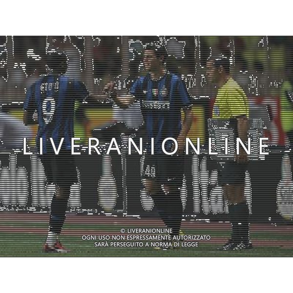 Montecarlo (Monaco) 30-07-2009 Trofeo Pirelli 2009 Monaco-Inter 0:1 nella foto samuel eto\'o e mattia destro ph marco luzzani/ag aldo liverani s.a.s.