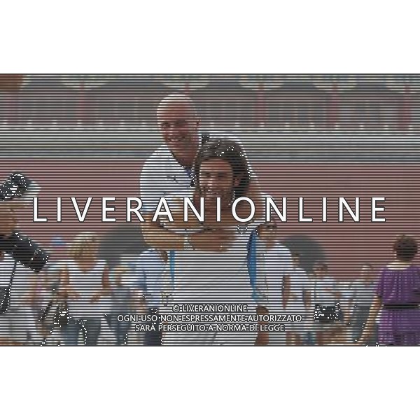 Lazio soccer player Simone Del Nero carries Tommaso Rocchi on the back during their visit at the Forbidden City, also known as the Palace Museum, in Beijing, China on Monday, Aug. 3, 2009. Scudetto holders Inter and Coppa Italia winners Lazio will compete in the Italian Super Cup in Beijing on August 8.(Photo By Fa Zhi/ColorChinaPhoto) /Agenzia Aldo Liverani Sas - ITALY ONLY -