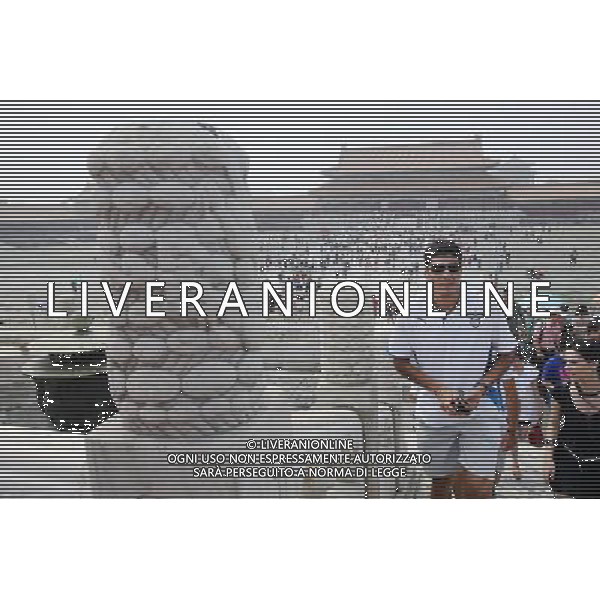 Lazio soccer player Julio Cruz visits the Forbidden City, also known as the Palace Museum, in Beijing, China on Monday, Aug. 3, 2009. Scudetto holders Inter and Coppa Italia winners Lazio will compete in the Italian Super Cup in Beijing on August 8.(Photo By Fa Zhi/ColorChinaPhoto) /Agenzia Aldo Liverani Sas - ITALY ONLY -