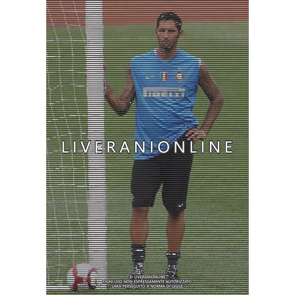 Allenamento dell\'Inter a Pechino per la Supercoppa Italiana 04/08/2009 Inter\'s Marco Materazzi attends a training session for the upcoming Italian Super Cup in Beijing, China on Tuesday, Aug. 4, 2009. Scudetto holders Inter and Coppa Italia winners Lazio will compete in the Italian Super Cup in Beijing on August 8.(Photo By Qiu Feng/ColorChinaPhoto) /Agenzia Aldo Liverani Sas - ITALY ONLY -