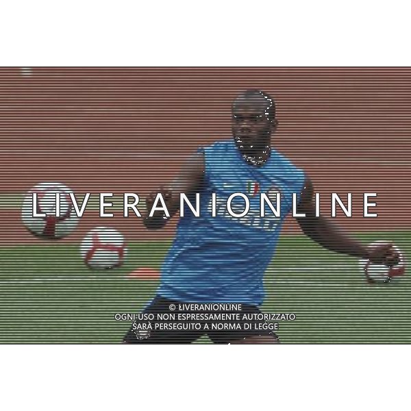 Allenamento dell\'Inter a Pechino per la Supercoppa Italiana 04/08/2009 Inter\'s David Suazo attends a training session for the upcoming Italian Super Cup in Beijing, China on Tuesday, Aug. 4, 2009. Scudetto holders Inter and Coppa Italia winners Lazio will compete in the Italian Super Cup in Beijing on August 8.(Photo By Qiu Feng/ColorChinaPhoto) /Agenzia Aldo Liverani Sas - ITALY ONLY -