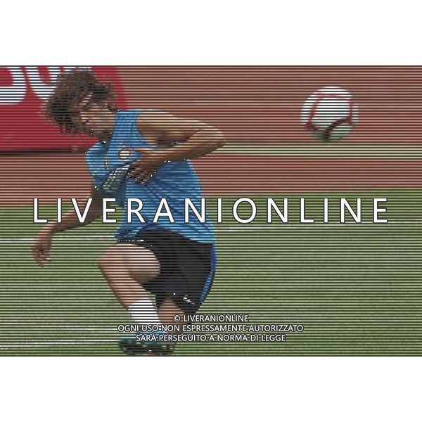 Allenamento dell\'Inter a Pechino per la Supercoppa Italiana 04/08/2009 Inter\'s Rene Krhin attends a training session for the upcoming Italian Super Cup in Beijing, China on Tuesday, Aug. 4, 2009. Scudetto holders Inter and Coppa Italia winners Lazio will compete in the Italian Super Cup in Beijing on August 8.(Photo By Qiu Feng/ColorChinaPhoto) /Agenzia Aldo Liverani Sas - ITALY ONLY -