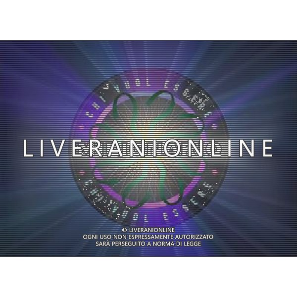 TRASMISSIONE TELEVISIVA\'CHI VUOL ESSERE MILIONARIO\' NELLA FOTO LOGO AG ALDO LIVERANI