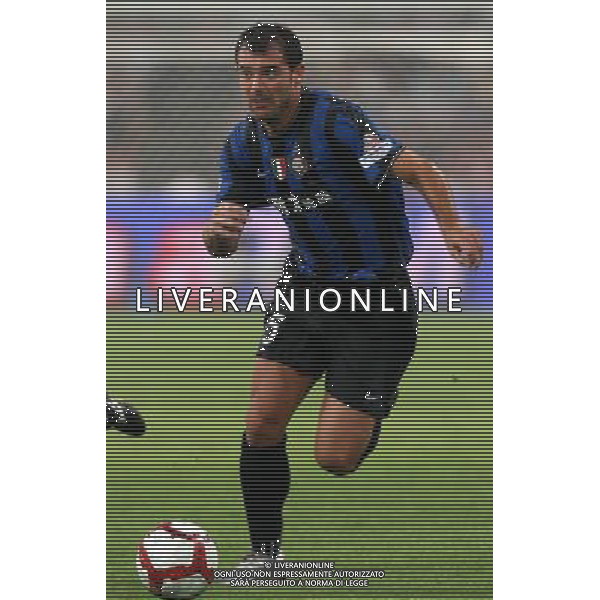 Inter\'s Dejan Stankovic in action during the Italian Super Cup against Lazio at the National Stadium, also known as Bird\'s Nest, in Beijing, China on Saturday, Aug. 8, 2009. Lazio won the match 2-1.(Photo By Qiu Feng/ColorChinaPhoto) Inter - lazio Supercoppa Italiana a Pechino 08/08/2009 /Agenzia Aldo Liverani Sas - ITALY ONLY -