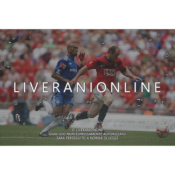  CHELSEA-MANCHESTER UNITED Community Shield 09/08/2009 NELLA FOTO Wayne Rooney of Manchester Utd makes 2-2 during the Community Shield at Wembley between the Champions of England Manchester United and the winner of the FA Cup Chelsea as curtain raiser of the new 09/10 season on 08/08/2008 AG ALDO LIVERANI