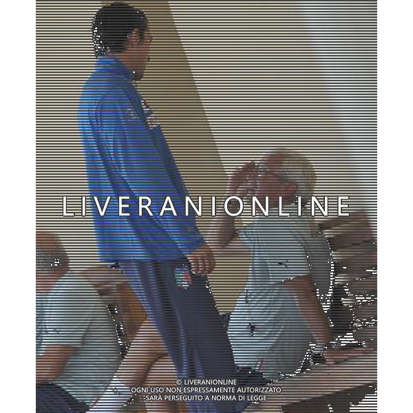 Raduno Nazionale Italiana a Coverciano Coverciano(FI) - 10.08.2009 Allenamento Nella Foto: gianluigi BUFFON-LIPPI marcello /Ph.Vitez-Ag. Aldo Liverani