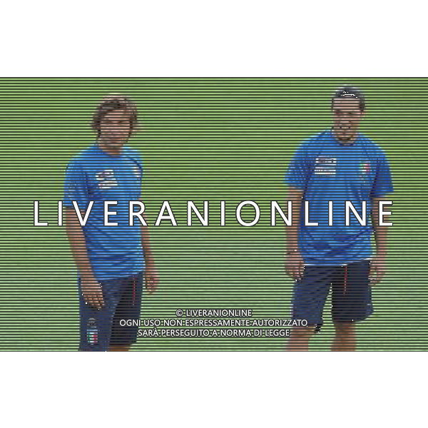 Raduno Nazionale Italiana a Coverciano Coverciano(FI) - 10.08.2009 Allenamento Nella Foto:ANDREA PIRLO-CAMORANESI MAURO /Ph.Vitez-Ag. Aldo Liverani