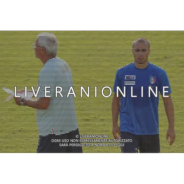 Raduno Nazionale Italiana a Coverciano Coverciano(FI) - 10.08.2009 Allenamento Nella Foto:marcello LIPPI-CANNAVARO fabio /Ph.Vitez-Ag. Aldo Liverani