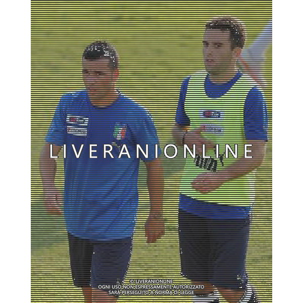 Raduno Nazionale Italiana a Coverciano Coverciano(FI) - 10.08.2009 Allenamento Nella Foto:antonio DI NATALE-ROSSI giuseppe /Ph.Vitez-Ag. Aldo Liverani