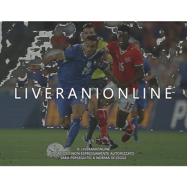 Svizzera - Italia partita amichevole della Nazionale Italiana a Basilea 12/08/2009 nella foto fabio quagliarella e gelso fernandes ©Luzzani/Agenzia Aldo Liverani Sas