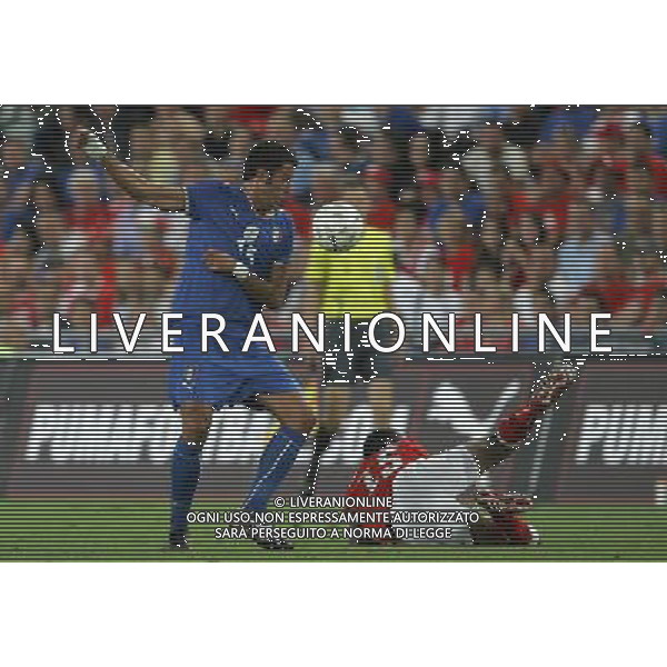 Basilea (CH) 12-08-2009 Amichevole Nazionale Italiana Calcio Svizzera-Italia 0:0 nella foto fabio grosso e gelson fernandes ph Marco Luzzani/ag. Aldo Liverani s.a.s.