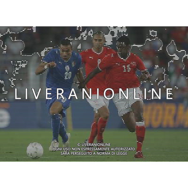 Basilea (CH) 12-08-2009 Amichevole Nazionale Italiana Calcio Svizzera-Italia 0:0 nella foto fabio quagliarella e gelson fernandes ph Marco Luzzani/ag. Aldo Liverani s.a.s.