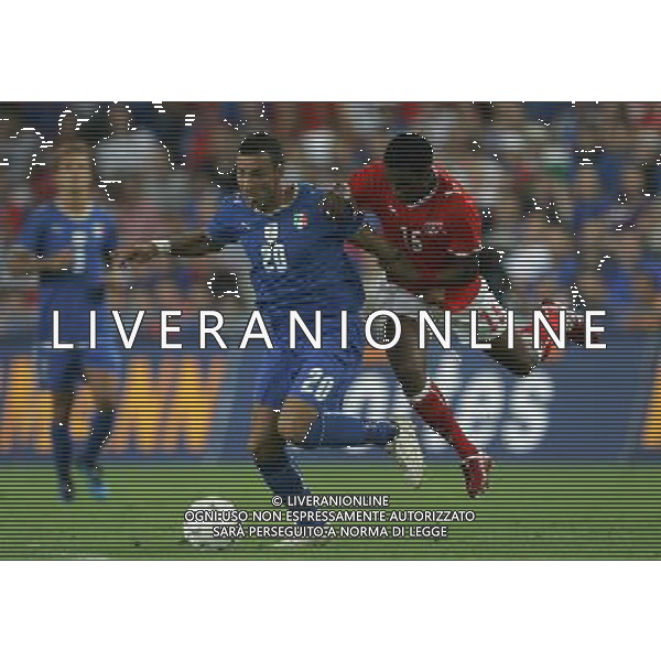 Basilea (CH) 12-08-2009 Amichevole Nazionale Italiana Calcio Svizzera-Italia 0:0 nella foto fabio quagliarella e gelson fernandes ph Marco Luzzani/ag. Aldo Liverani s.a.s.