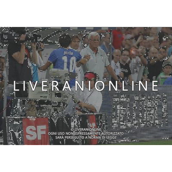 Basilea (CH) 12-08-2009 Amichevole Nazionale Italiana Calcio Svizzera-Italia 0:0 nella foto andrea pirlo e marcello lippi ph Marco Luzzani/ag. Aldo Liverani s.a.s.