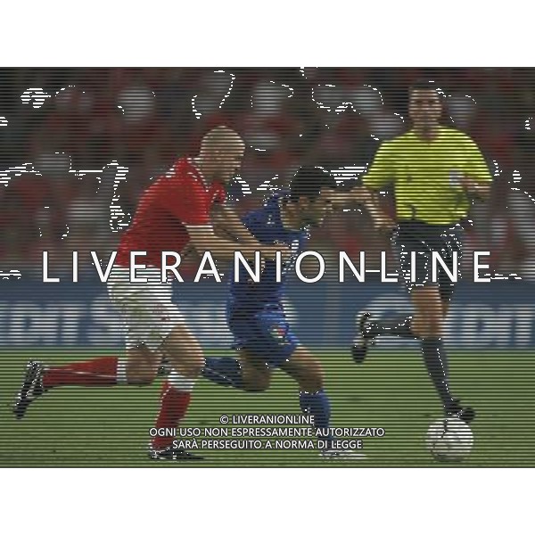 Basilea (CH) 12-08-2009 Amichevole Nazionale Italiana Calcio Svizzera-Italia 0:0 nella foto giuseppe rossi e philippe senderos ph Marco Luzzani/ag. Aldo Liverani s.a.s.