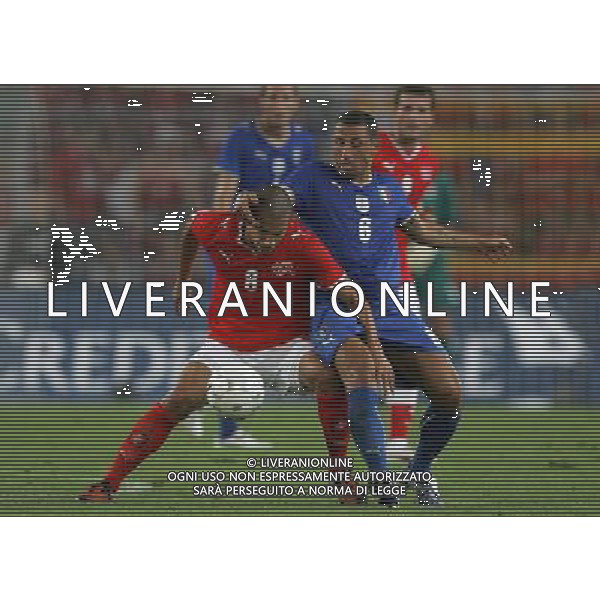 Basilea (CH) 12-08-2009 Amichevole Nazionale Italiana Calcio Svizzera-Italia 0:0 nella foto angelo palombo e gokhan inler ph Marco Luzzani/ag. Aldo Liverani s.a.s.