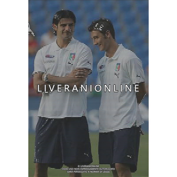 Basilea (CH) 12-08-2009 Amichevole Nazionale Italiana Calcio Svizzera-Italia 0:0 nella foto vincenzo iaquinta e salvatore bocchetti ph Marco Luzzani/ag. Aldo Liverani s.a.s.