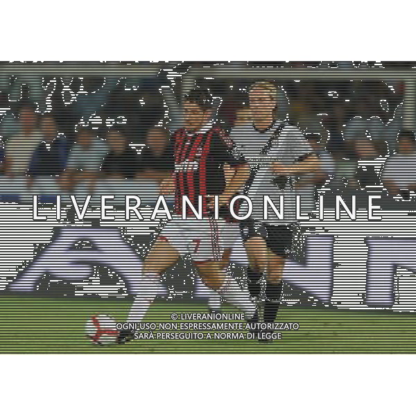 Milan - juventus Trofeo TIM 2009 Pescara - 14.08.2009 Inter-Milan-Juventus Nella Foto: Alexandre PATO e christian poulsen /Ph.Vitez-Ag. Aldo Liverani