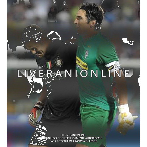 Trofeo TIM 2009 Pescara - 14.08.2009 Inter-Milan-Juventus Nella Foto:BUFFON GIANLUIGI-JULIO CESAR /Ph.Vitez-Ag. Aldo Liverani