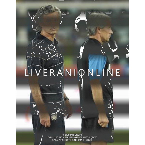 Trofeo TIM 2009 Pescara - 14.08.2009 Inter-Milan-Juventus Nella Foto:MOURINHO JOSE\'-BARESI GIUSEPPE /Ph.Vitez-Ag. Aldo Liverani