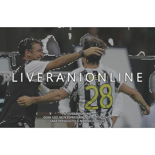 Milan - Juventus Trofeo Berlusconi 17/08/2009 nella foto esultanza dopo il gol di diego con michelangelo rampulla ©luzzani/Agenzia Aldo Liverani Sas