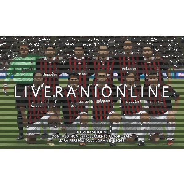 Milano 17-08-2009 Trofeo Luigi Berlusconi 2009 milan-juventus nella foto formazione milan ph marco luzzani/ag aldo liverani s.a.s.