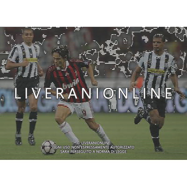 Milano 17-08-2009 Trofeo Luigi Berlusconi 2009 milan-juventus nella foto filippo inzaghi e felipe melo ph marco luzzani/ag aldo liverani s.a.s.