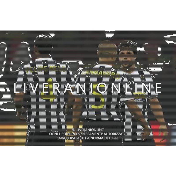 Milano 17-08-2009 Trofeo Luigi Berlusconi 2009 milan-juventus nella foto diego, fabio cannavaro e felipe melo ph marco luzzani/ag aldo liverani s.a.s.