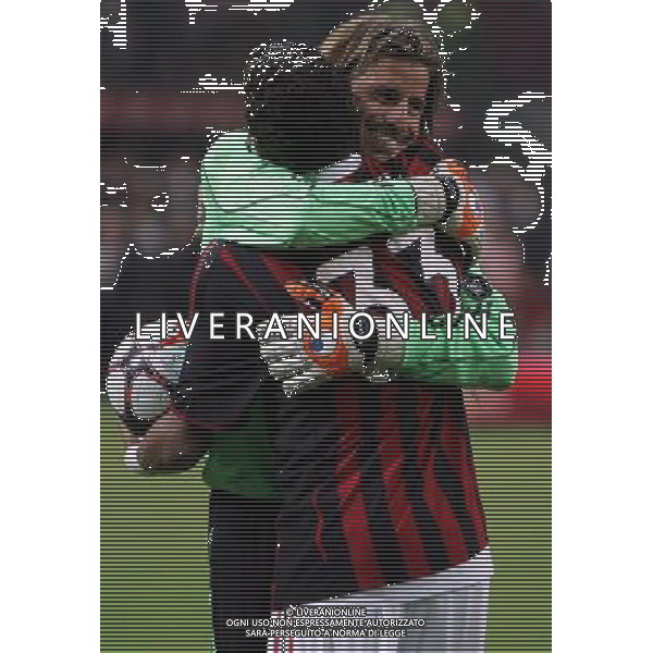 Milano 17-08-2009 Trofeo Luigi Berlusconi 2009 milan-juventus nella foto l\'esultanza di marco storari e thiago silva ph marco luzzani/ag aldo liverani s.a.s.