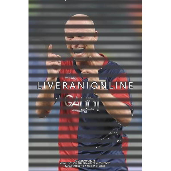 20-08-2009 Genova Genoa Odense Europa Leauge 2009/2010 Nella foto: esultanza gol figeroa ag aldol iverani 