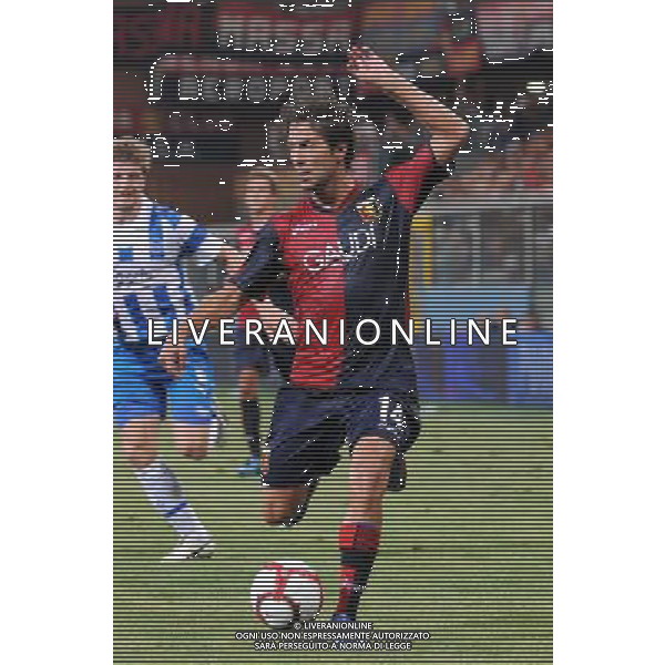 20-08-2009 Genova Sport-Calcio Genoa Odense Europa Leauge 2009/2010 Nella foto: Sculli Giuseppe ag aldo liverani 