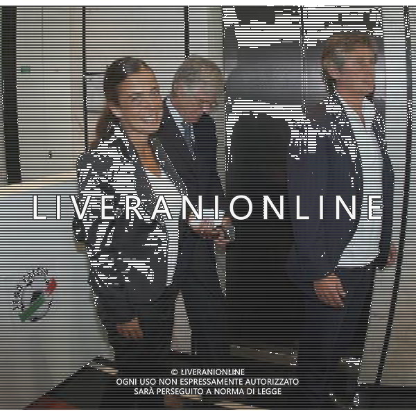 MILANO 25/08/2009 SPORT ASSEMBLEA LEGA CALCIO PRESIDENTI DI SERIE A TIM E SERIE B TIM NELLA FOTO ROSSELLA SENSI E DANIELE PRADE\' PH.FIOCHI/AGENZIA ALDO LIVERANI S A S