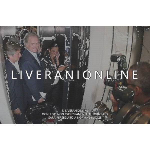 MILANO 25/08/2009 SPORT ASSEMBLEA LEGA CALCIO PRESIDENTI DI SERIE A TIM E SERIE B TIM NELLA FOTO ROSSELLA SENSI DANIELE PRADE\' E GIOVANNI COBOLLI GIGLI PH.FIOCHI/AGENZIA ALDO LIVERANI S A S