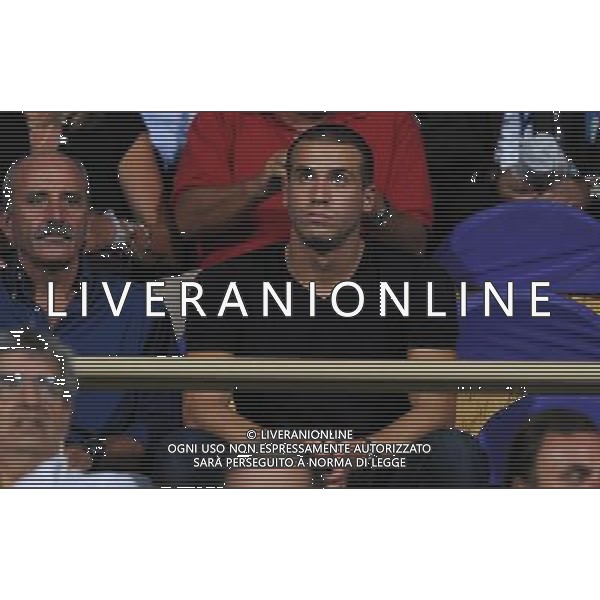 Champions League 2009/2010 Turno Preliminare Ritorno Firenze - 26.08.2009 Fiorentina-Sporting Lisbona Nella Foto: il nuovo acquisto della Fiorentina Lorenzo DE SILVESTRI in tribuna /Ph.Vitez-Ag. Aldo Liverani