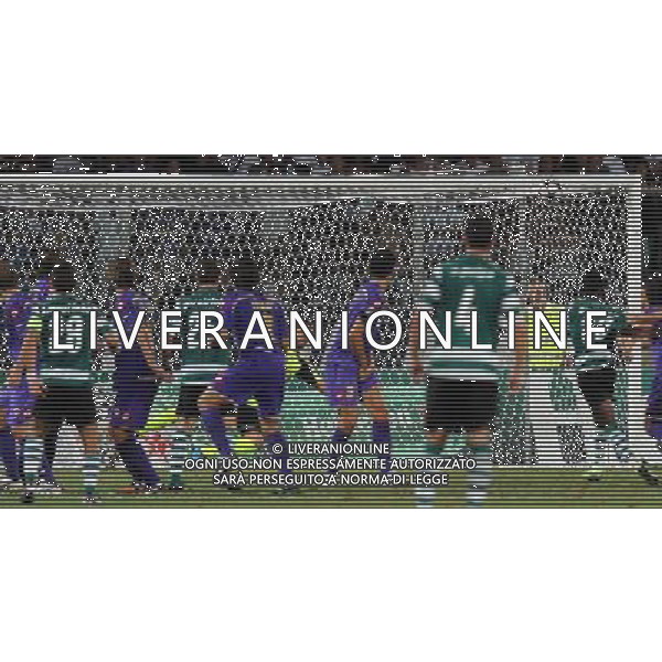 Champions League 2009/2010 Turno Preliminare Ritorno Firenze - 26.08.2009 Fiorentina-Sporting Lisbona Nella Foto: IL GOL DI MOUTINHO DEL 0-1 /Ph.Vitez-Ag. Aldo Liverani