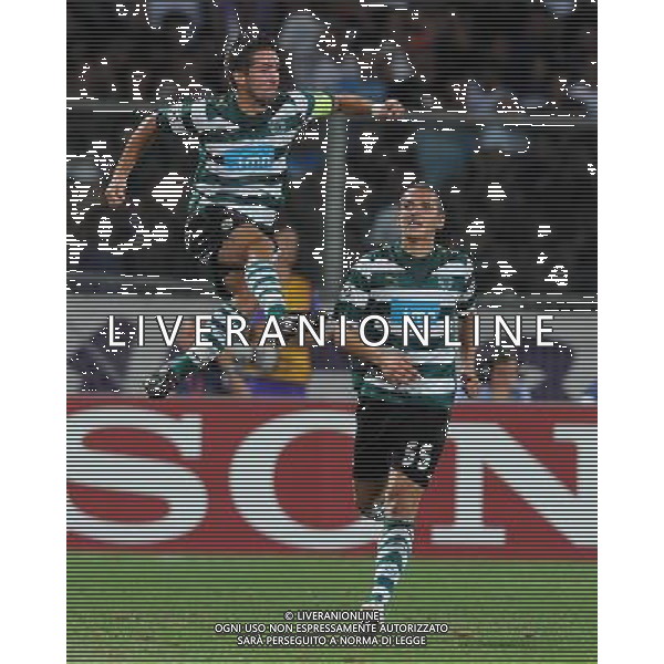 Champions League 2009/2010 Turno Preliminare Ritorno Firenze - 26.08.2009 Fiorentina-Sporting Lisbona Nella Foto: ESULTANZA DOPO IL GOL DI MOUTINHO DEL 0-1 /Ph.Vitez-Ag. Aldo Liverani