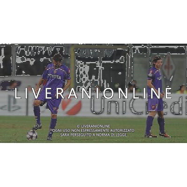Champions League 2009/2010 Turno Preliminare Ritorno Firenze - 26.08.2009 Fiorentina-Sporting Lisbona Nella Foto: LA DELUSIONE DI ADRIAN MUTU E RICCARDO MONTOLIVO DOPO IL GOL DI MOUTINHO DEL 0-1 /Ph.Vitez-Ag. Aldo Liverani