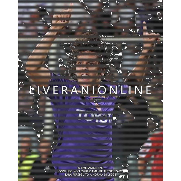 Champions League 2009/2010 Turno Preliminare Ritorno Firenze - 26.08.2009 Fiorentina-Sporting Lisbona Nella Foto: ESULTANZA DOPO IL GOL DEL PAREGGIO DI Stevan JOVETIC /Ph.Vitez-Ag. Aldo Liverani