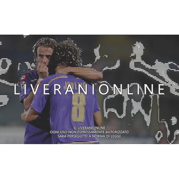 Champions League 2009/2010 Turno Preliminare Ritorno Firenze - 26.08.2009 Fiorentina-Sporting Lisbona Nella Foto:JOVETIC STEVAN E ALBERTO GILARDINO /Ph.Vitez-Ag. Aldo Liverani