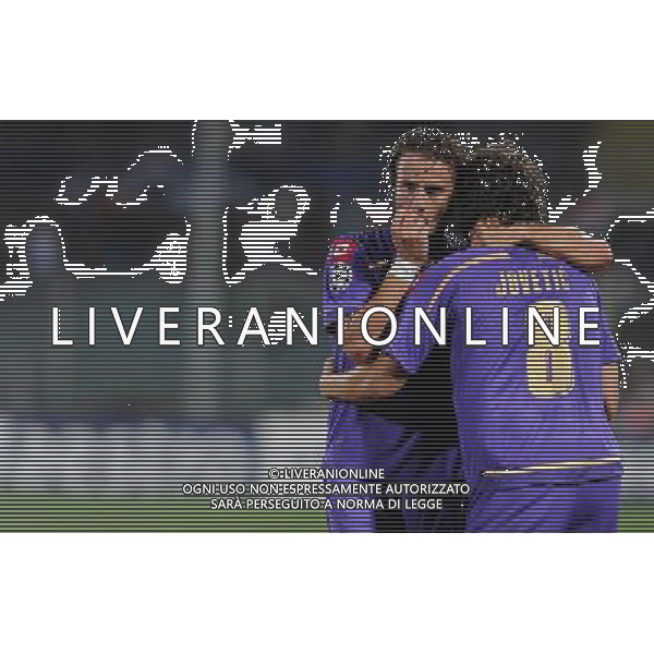 Champions League 2009/2010 Turno Preliminare Ritorno Firenze - 26.08.2009 Fiorentina-Sporting Lisbona Nella Foto:GILARDINO ALBERTO-JOVETIC STEVAN /Ph.Vitez-Ag. Aldo Liverani