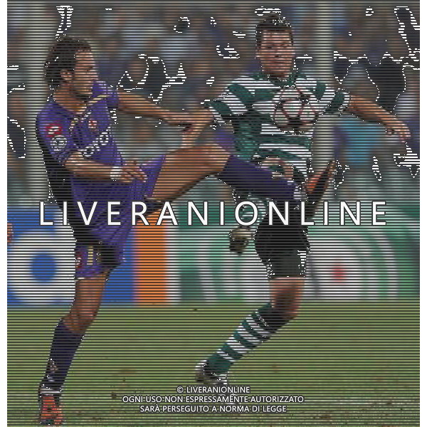 Champions League 2009/2010 Turno Preliminare Ritorno Firenze - 26.08.2009 Fiorentina-Sporting Lisbona Nella Foto:GILARDINO ALBERTO-POLGA ANDERSON /Ph.Vitez-Ag. Aldo Liverani