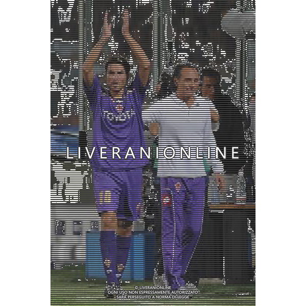 Champions League 2009/2010 Turno Preliminare Ritorno Firenze - 26.08.2009 Fiorentina-Sporting Lisbona Nella Foto:MUTU ADRIAN-PRANDELLI CESARE /Ph.Vitez-Ag. Aldo Liverani