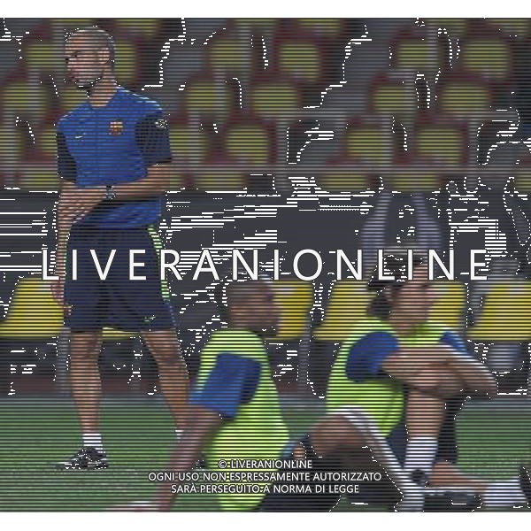 Supercoppa Europea 2009 Montecarlo - 27.08.2009 Allenamento Barcellona Nella Foto: JOSEPH GUARDIOLA-IBRAHIMOVIC ZLATAN /Ph.Vitez-Ag. Aldo Liverani