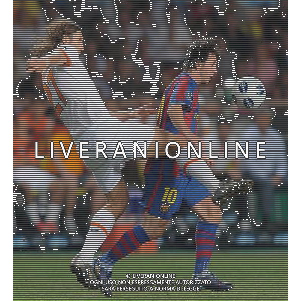 Supercoppa Europea 2009 Montecarlo - 28.08.2009 FC Barcellona-FC Shakhtar Donetsk Nella Foto: LIONEL MESSI-CHYGRYNSKIY /Ph.Vitez-Ag. Aldo Liverani