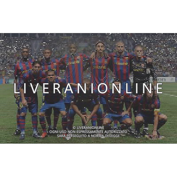 Supercoppa Europea 2009 Montecarlo - 28.08.2009 FC Barcellona-FC Shakhtar Donetsk Nella Foto:BARCELLONA FORMAZIONE /Ph.Vitez-Ag. Aldo Liverani