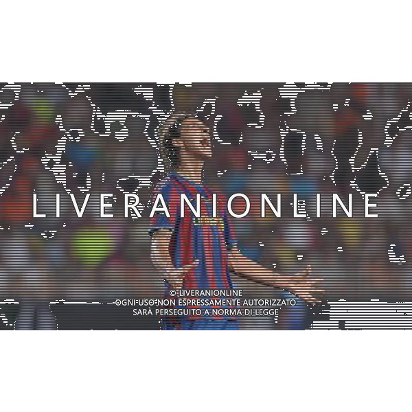 Supercoppa Europea 2009 Montecarlo - 28.08.2009 FC Barcellona-FC Shakhtar Donetsk Nella Foto: LA RABBIA DI IBRAHIMOVIC ZLATAN /Ph.Vitez-Ag. Aldo Liverani